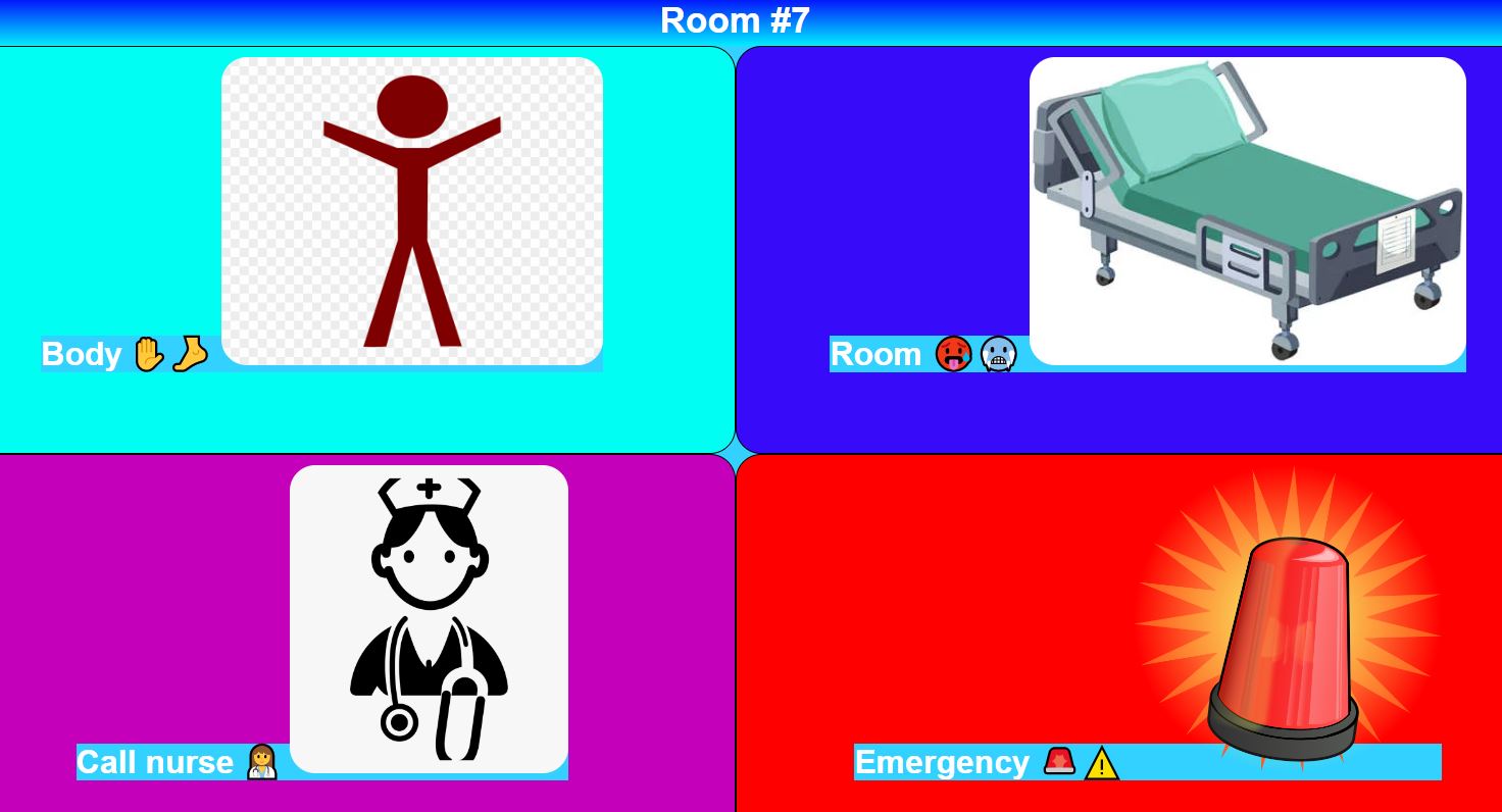 An app for a patient in the hospital